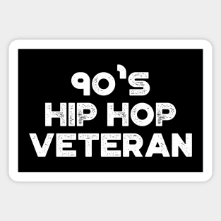 90's Hip Hop Veteran Vintage Retro (White) Sticker